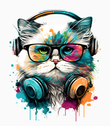 Cat illustration, Printed T-shirt Hoodie Cat, T-shirt design, tshirt, poster, fashion png